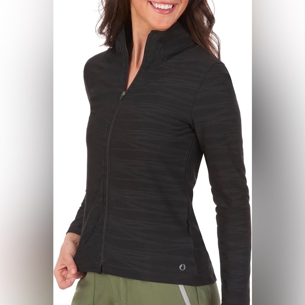 The American Outdoorsman‎ Pintuck Jacquard Quick Dry Textured Full-Zip Athletic